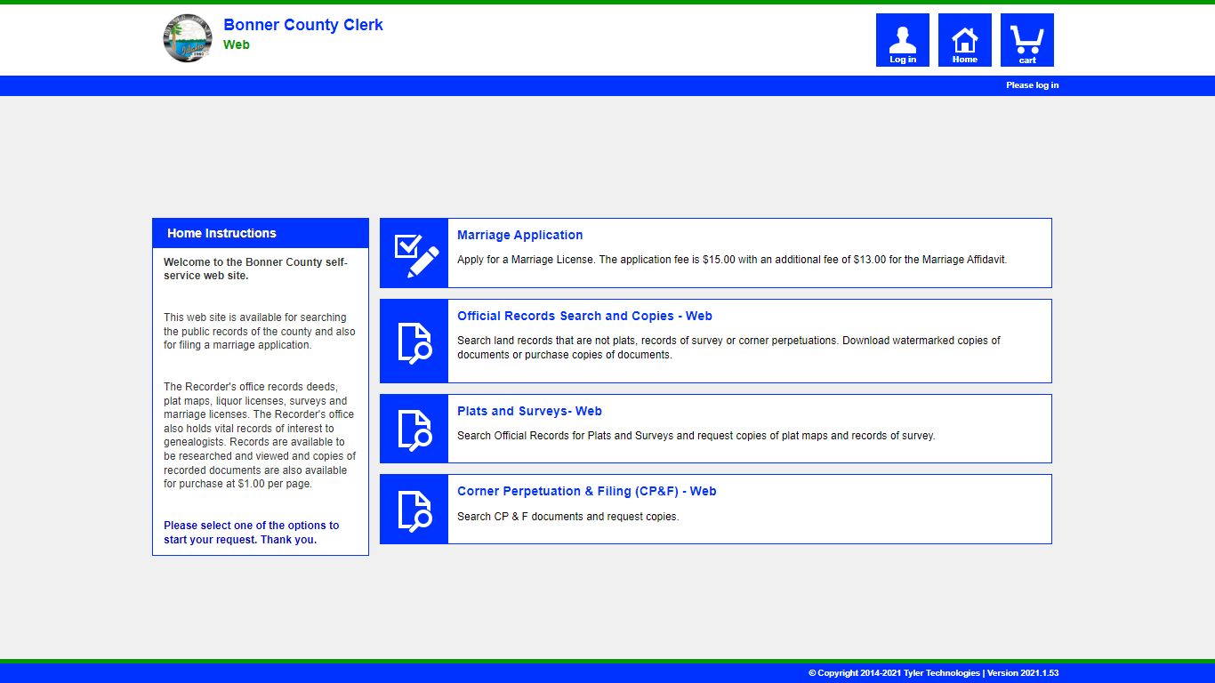 Self-Service - Bonner County, Idaho